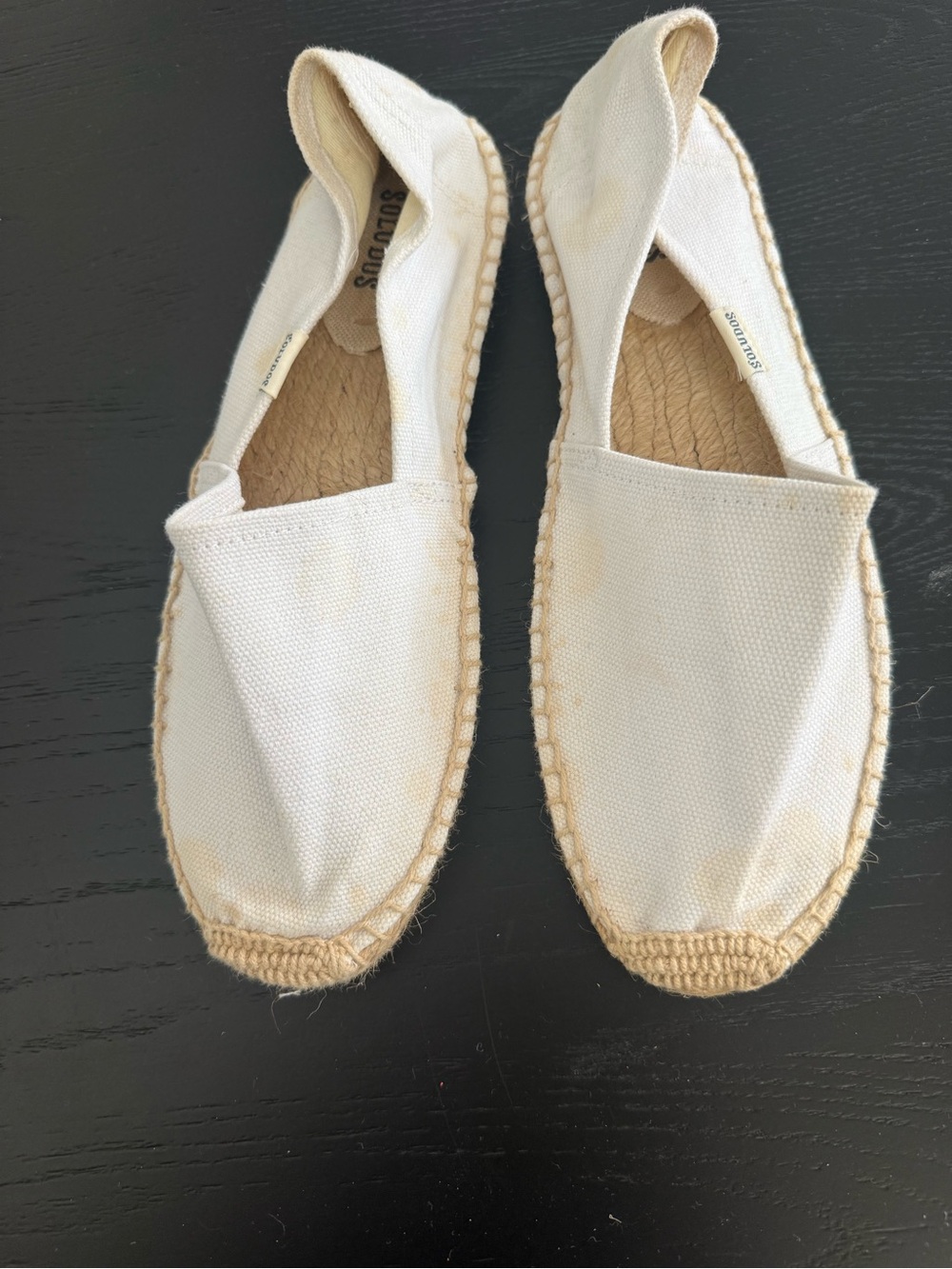 Soludos white Canvas Slip-On Espadrilles